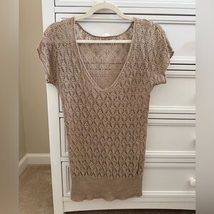 Knitted Tan Shirt (S)